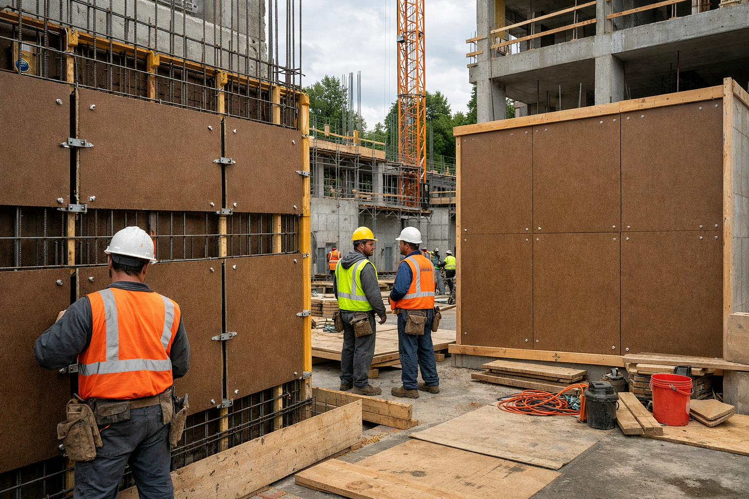 Construction — hardboard application example