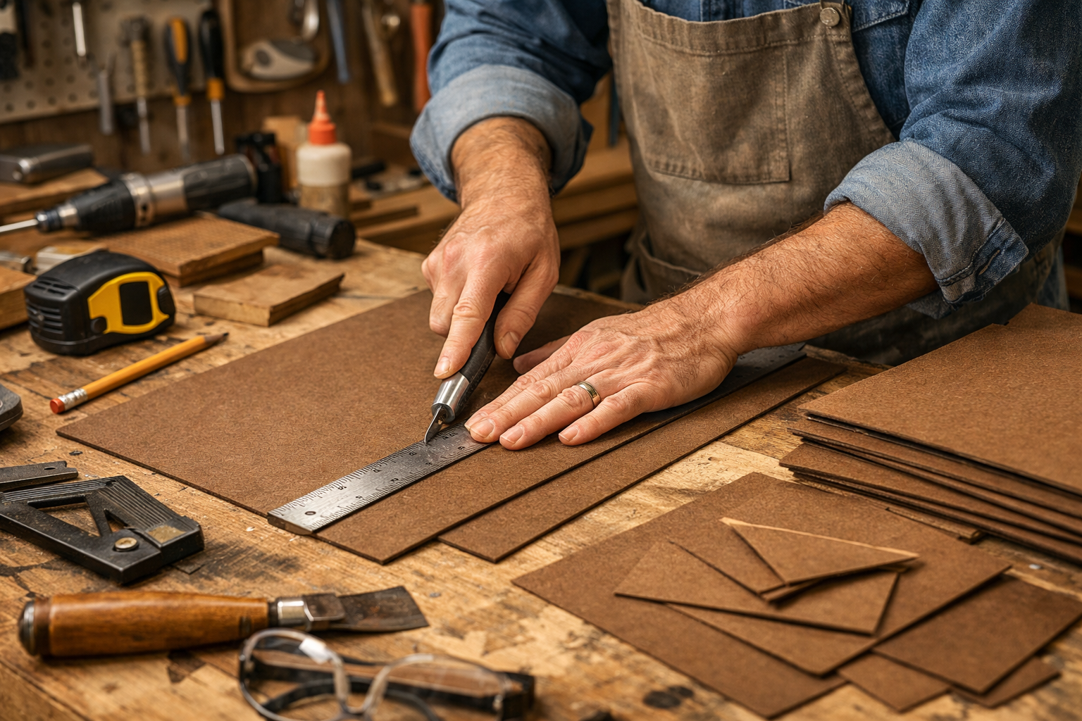 DIY & Crafts — hardboard application example