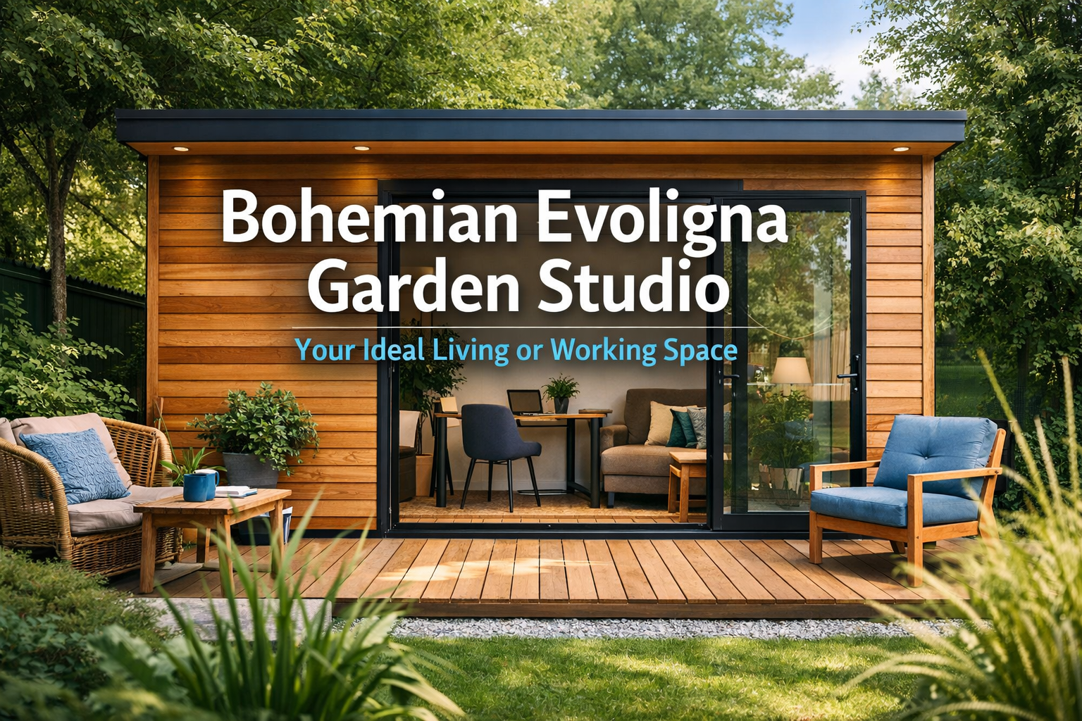 Studio de Jardin Bohème Evoligna: Votre Espace de Vie ou de Travail Idéal