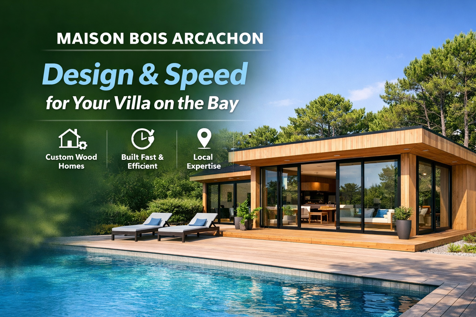 Maison Bois Arcachon: Design et Rapidité pour Votre Villa sur le Bassin
