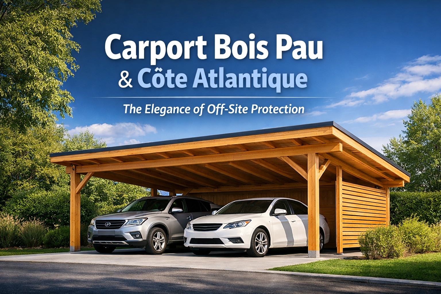 Carport Bois Pau & Côte Atlantique: L'Élégance de la Protection Hors-Site