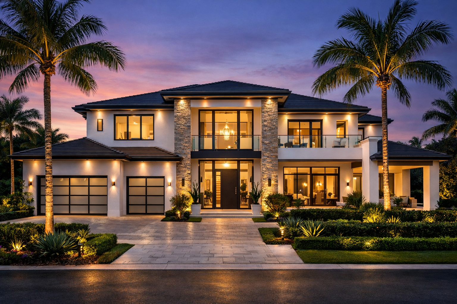 Modern Florida home exterior