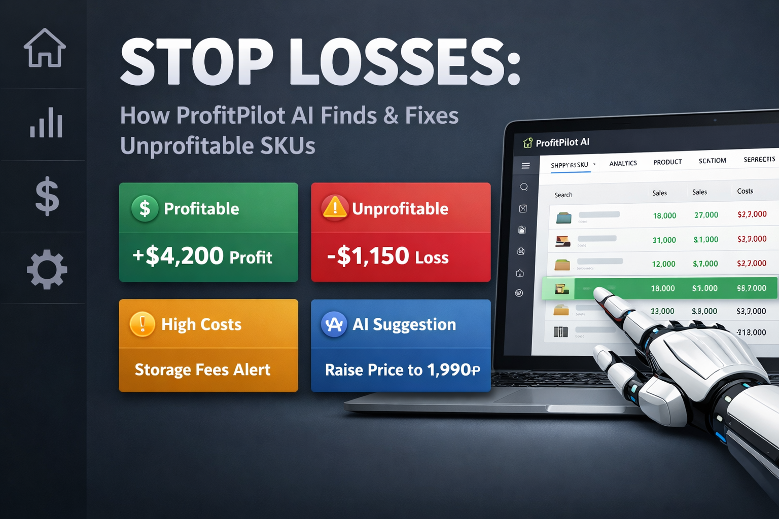 Стоп Убыткам: Как ProfitPilot AI Находит и Устраняет Нерентабельные SKU