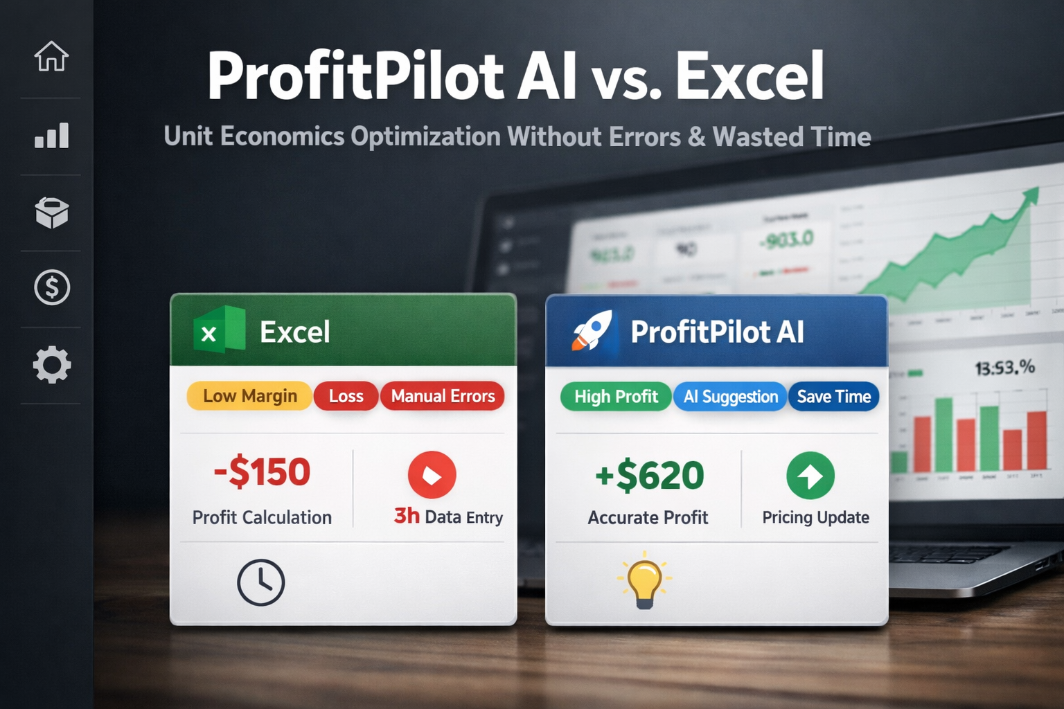 ProfitPilot AI vs. Excel: Оптимизация Юнит-Экономики Без Ошибок и Времени