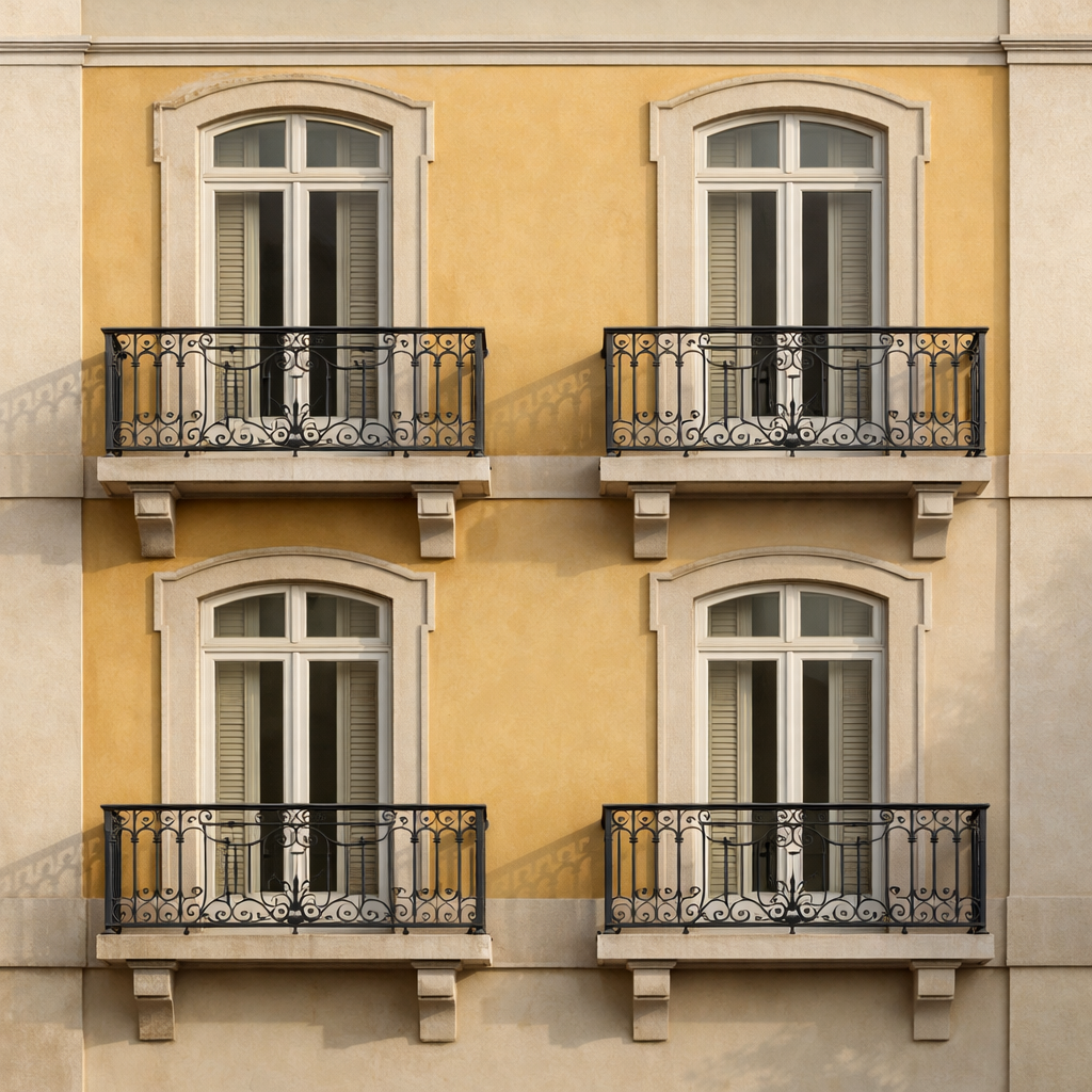 Classic Lisbon residential facade
