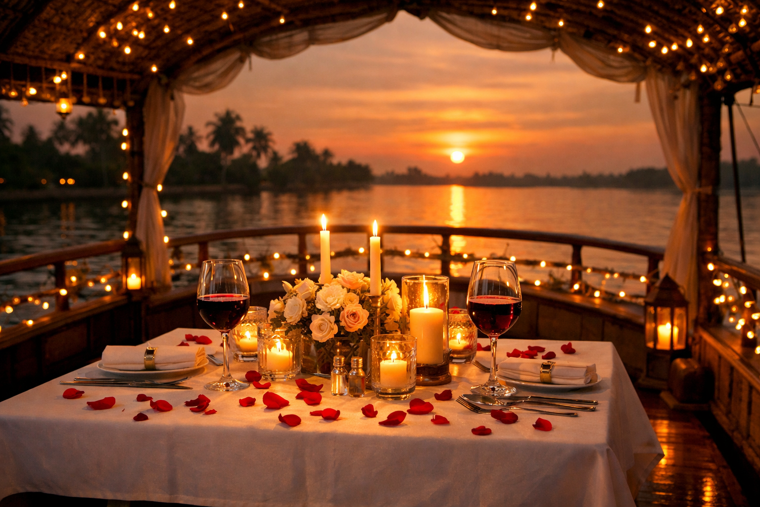 Romantic Dinner Setup