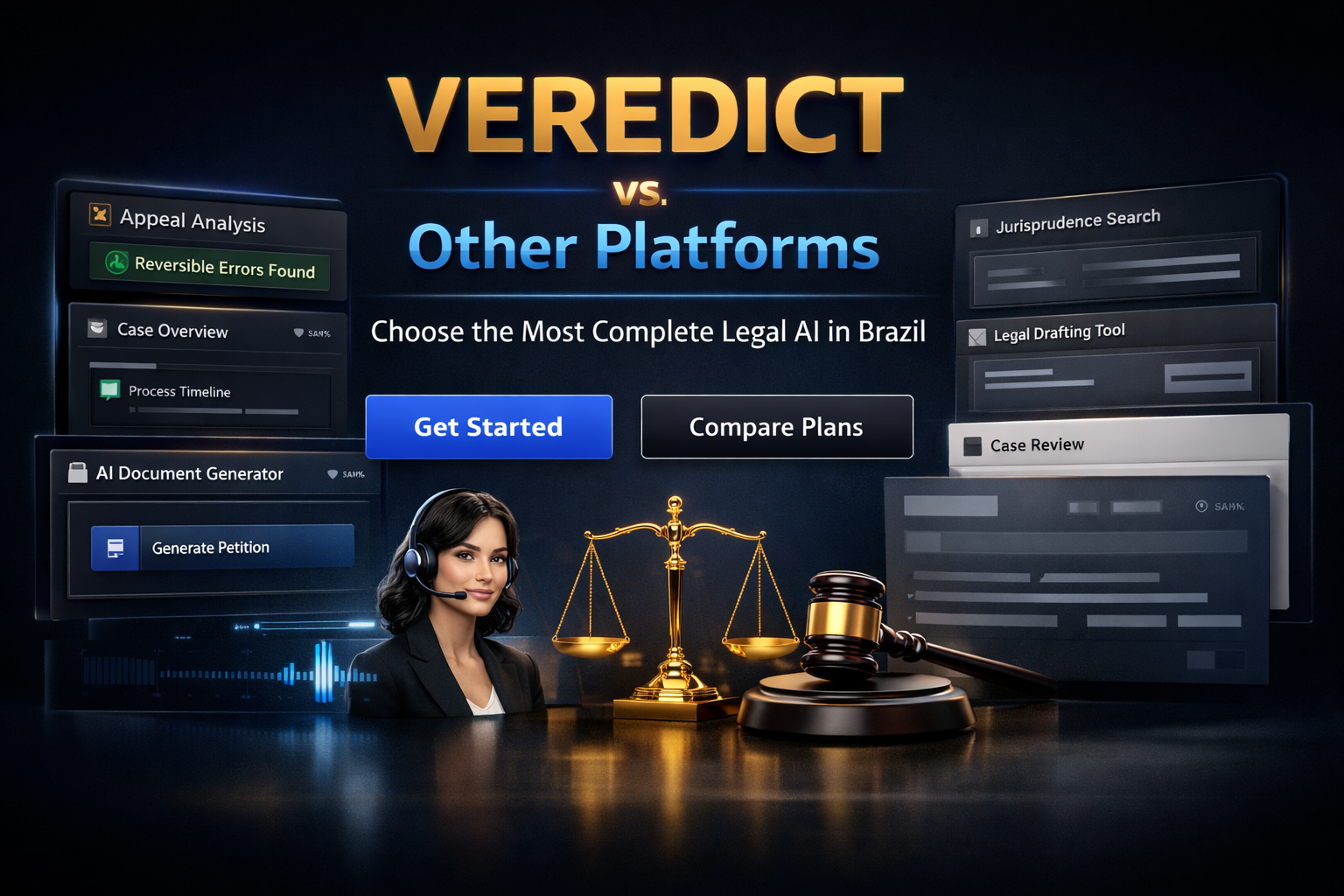 VEREDICT vs. Outras Plataformas: Escolha a IA Jurídica Mais Completa do Brasil