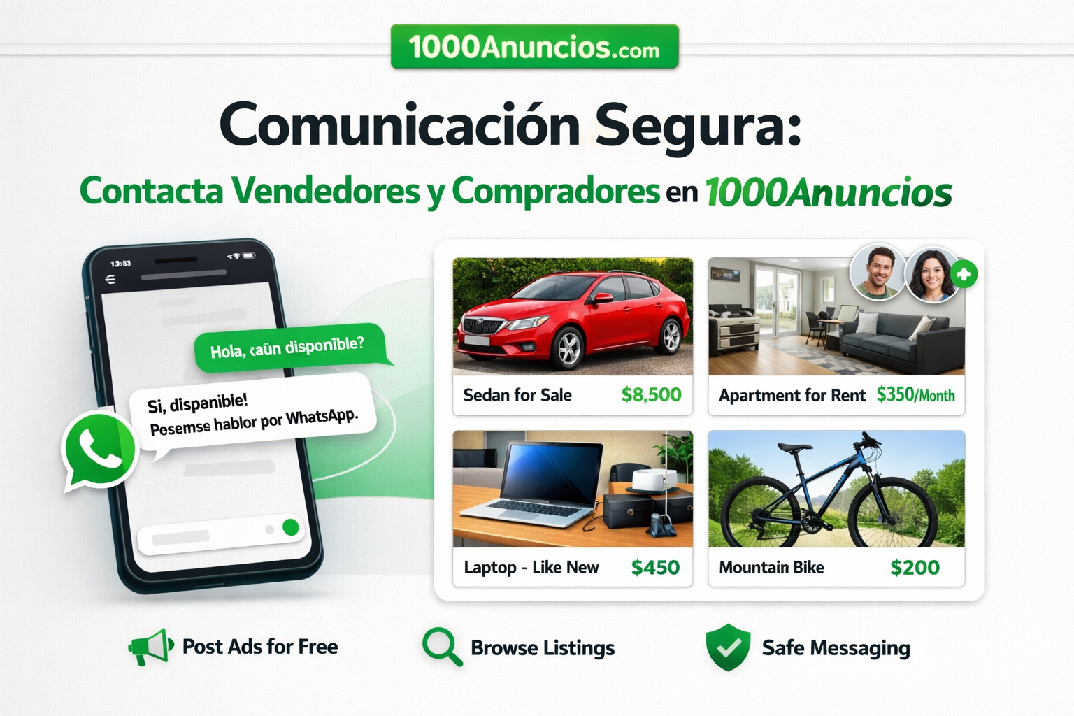 Comunicación Segura: Contacta Vendedores y Compradores en 1000Anuncios