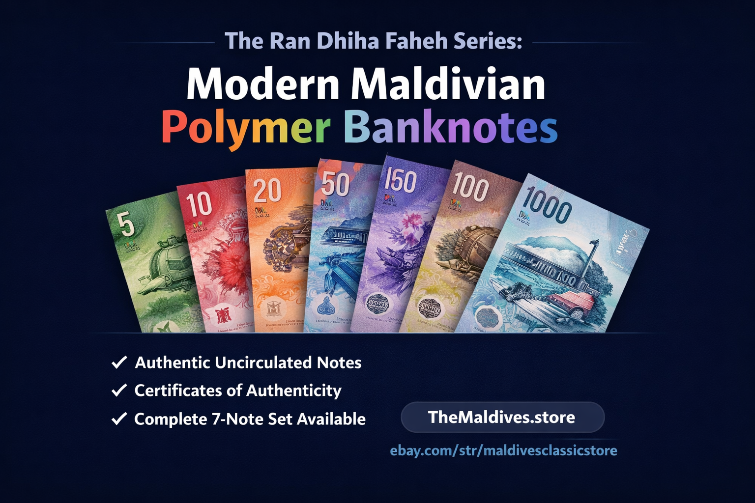 The Ran Dhiha Faheh Series: Modern Maldivian Polymer Banknotes