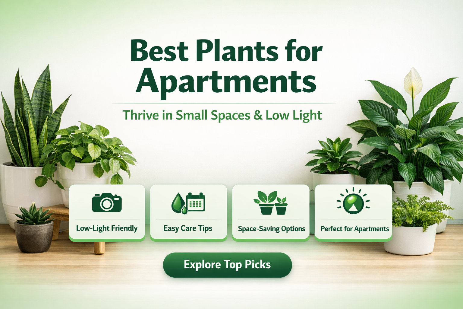 Best Plants for Apartments: Thrive in Small Spaces & Low Light