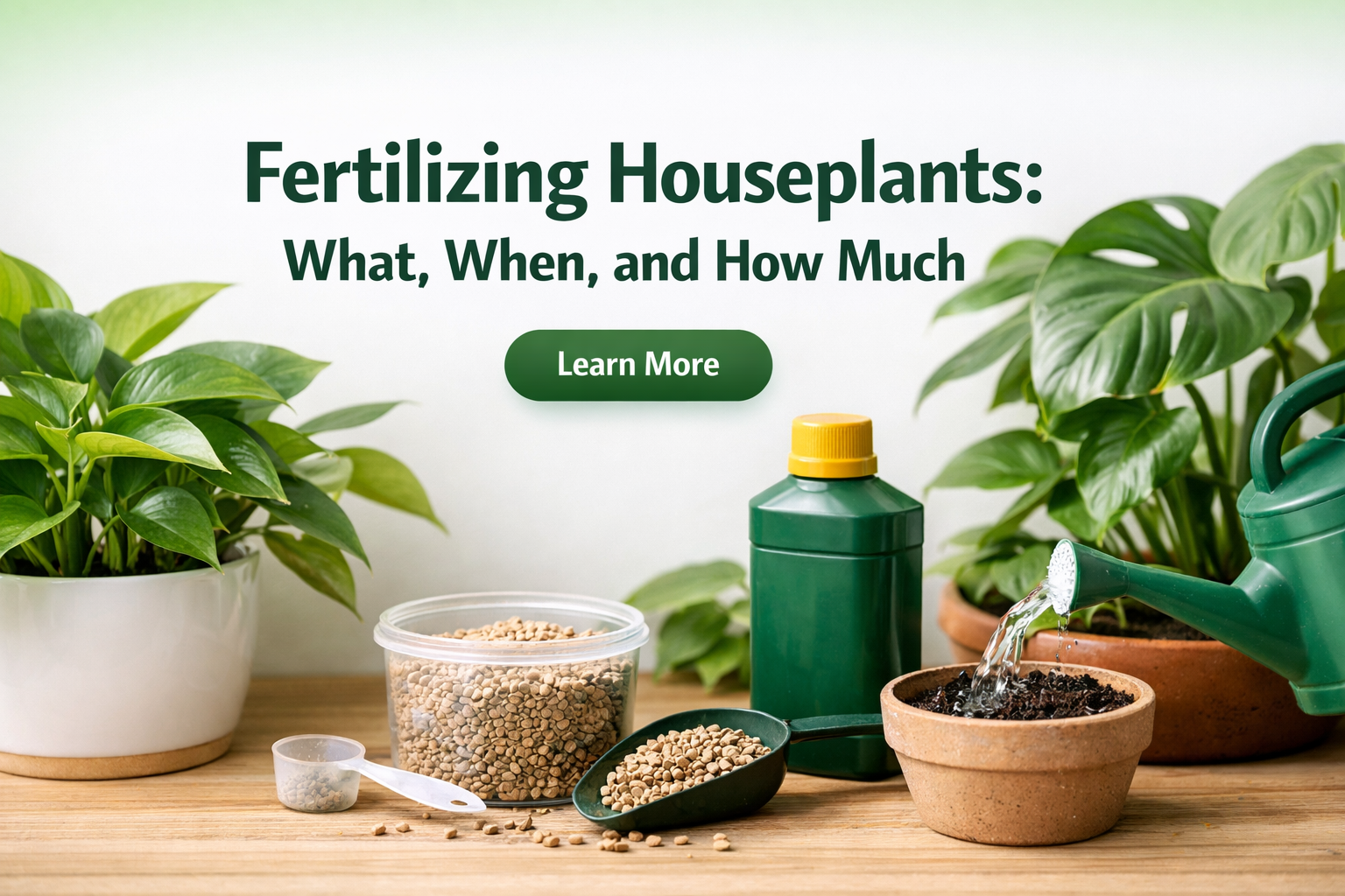 Fertilizing Houseplants: What, When, and How Much