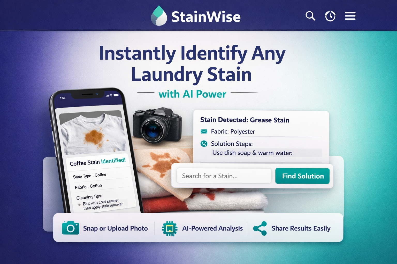 StainWise: AI-Assisted Laundry Stain Identification