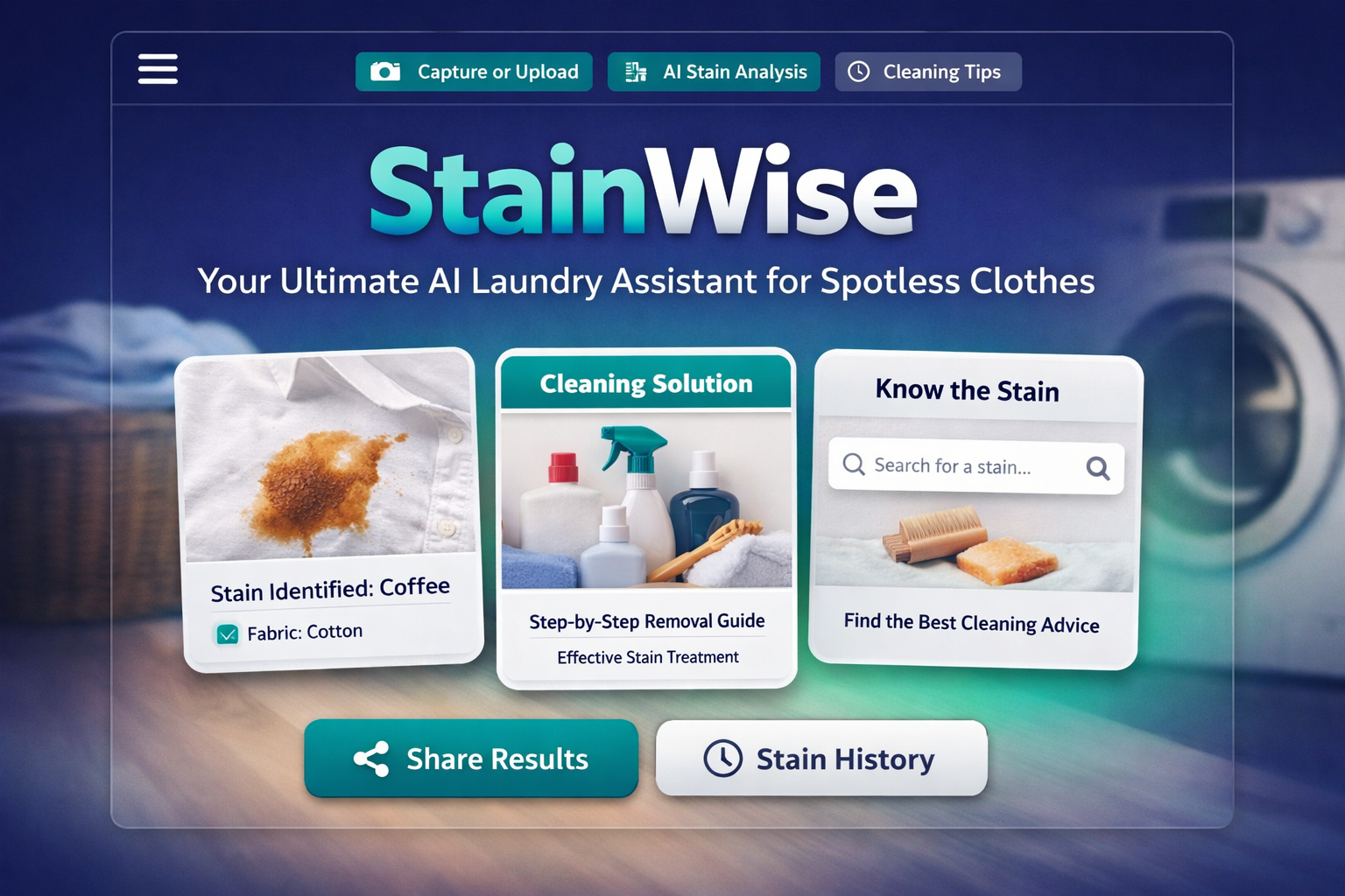 StainWise: An AI Laundry Assistant for Stain Removal