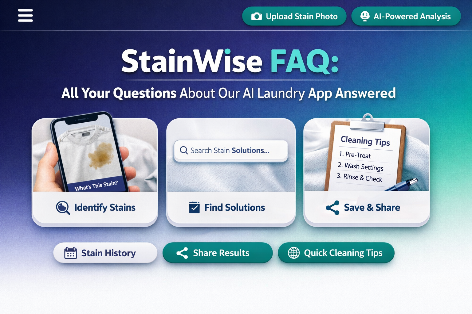 StainWise FAQ: How Our AI Stain-Identification Tool Works