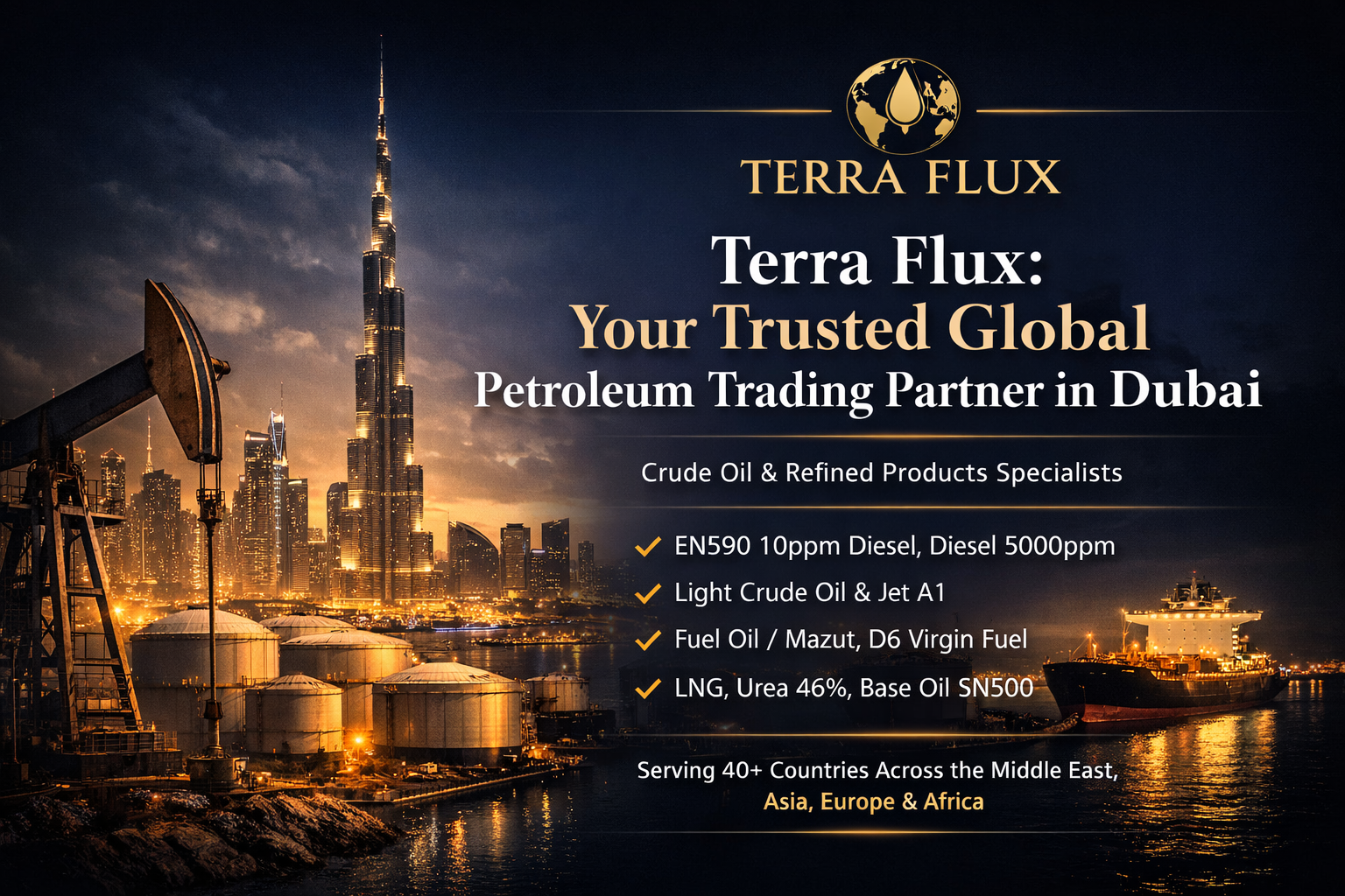 Terra Flux: Your Trusted Global Petroleum Trading Partner in Dubai