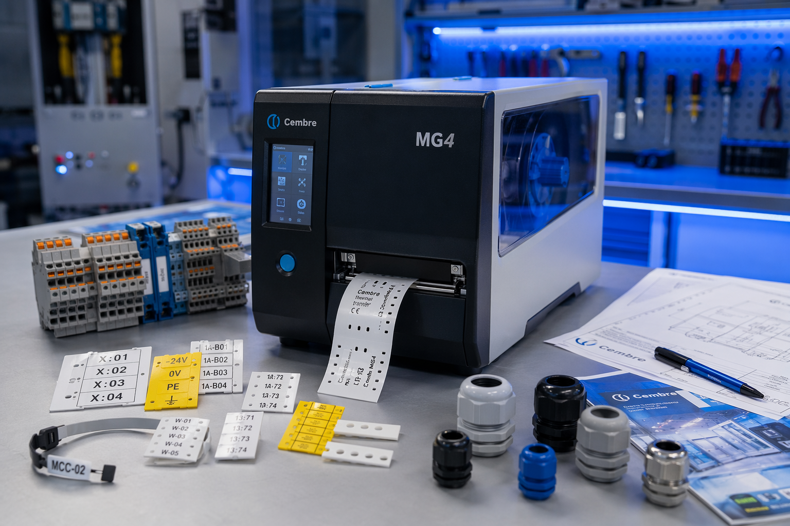 Cembre Stopice, Uvodnice, Stezaljke, MG4 Printer