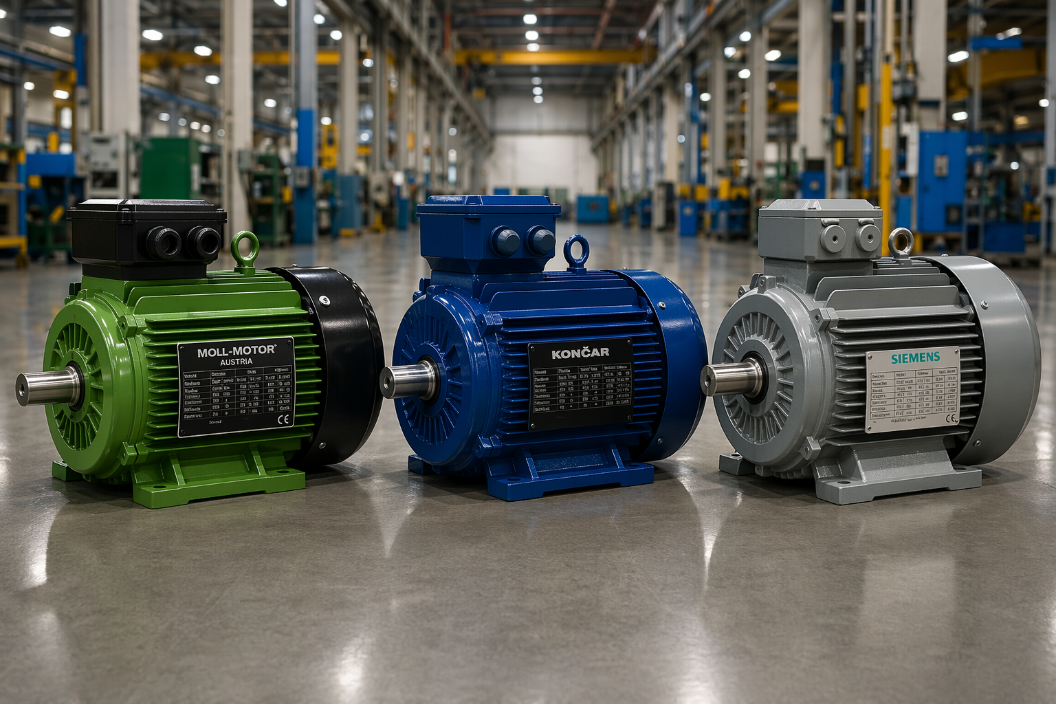 Elektromotori Hrvatska | Moll, KONČAR, Siemens