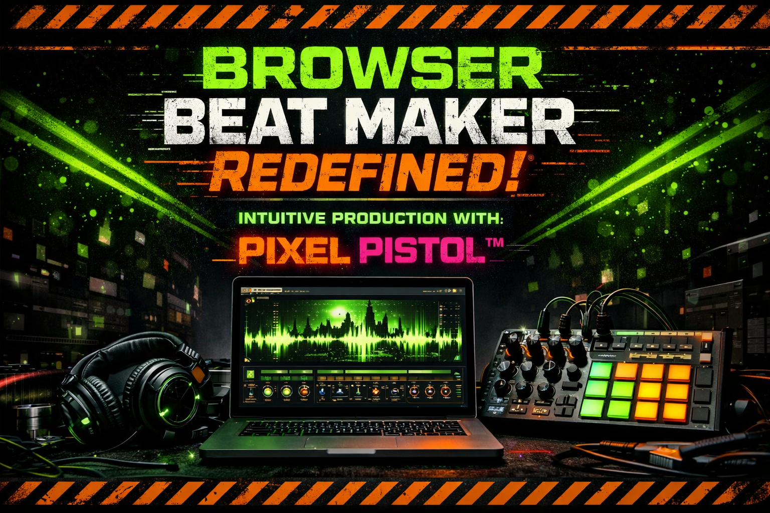 Browser Beat Maker Redefined: Intuitive Production with Pixel Pistol™