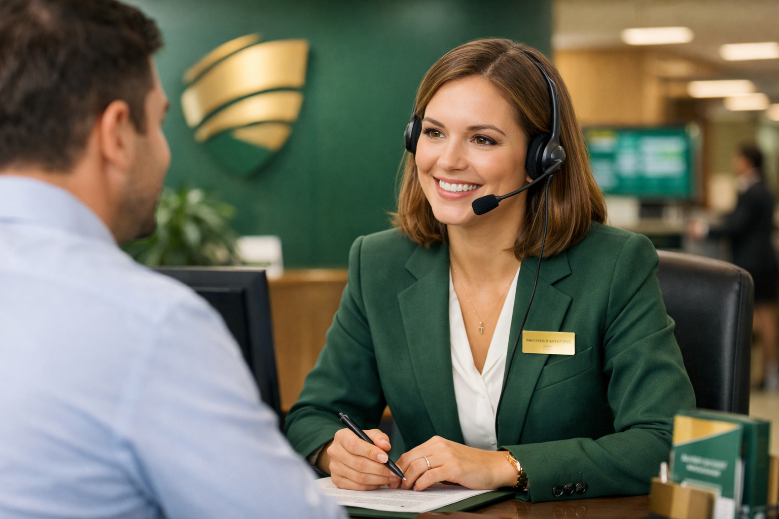 Atendente do Banco Safra prestando suporte ao cliente - whatsapp safra