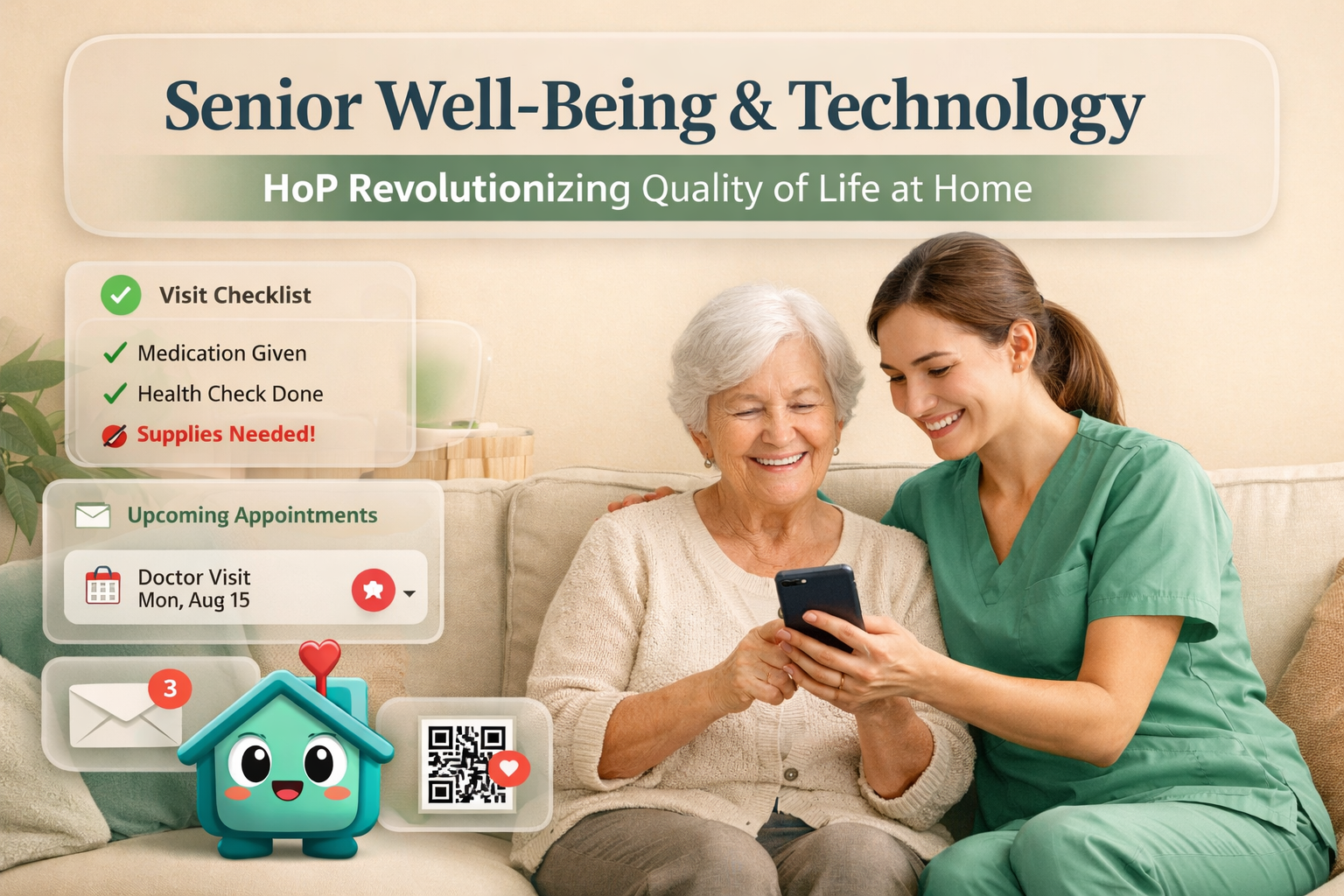 Bien-être Seniors et Technologie: HoP Révolutionne la Qualité de Vie à Domicile