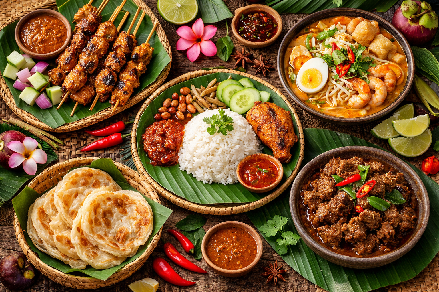 Malaysian cuisine feast