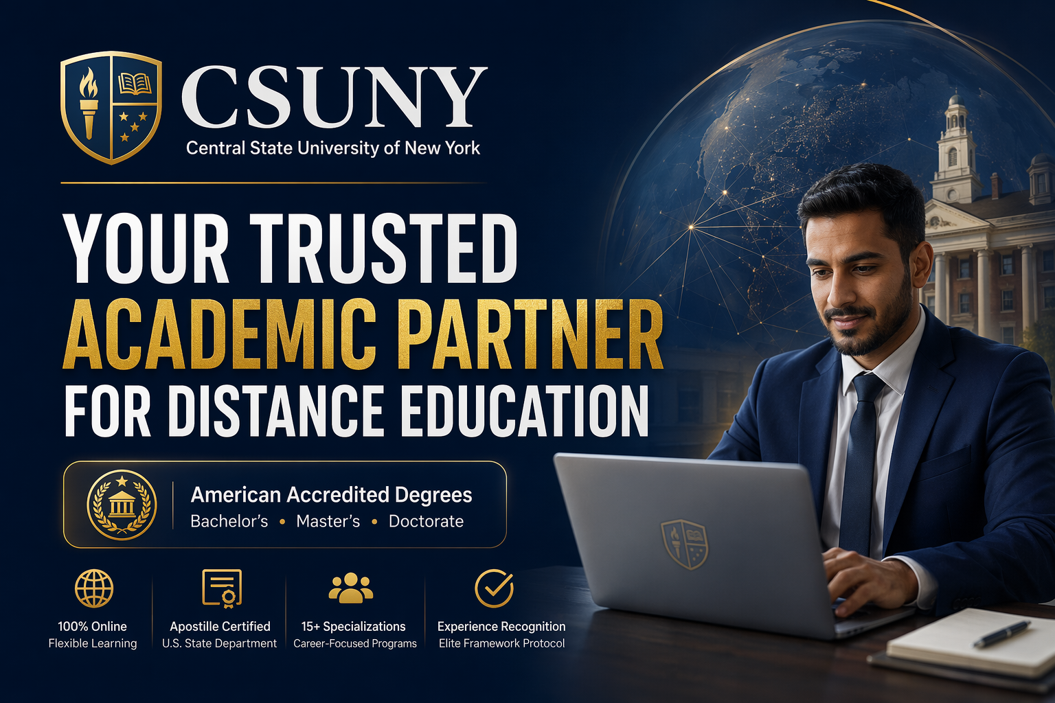 جامعة CSUNY: شريكك الأكاديمي الموثوق للتعليم عن بعد