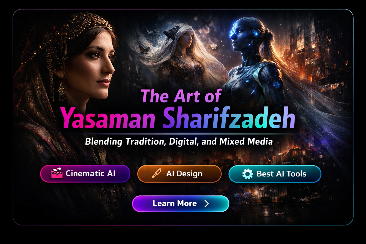 The Art of Yasaman Sharifzadeh: Blending Tradition, Digital, and Mixed Media