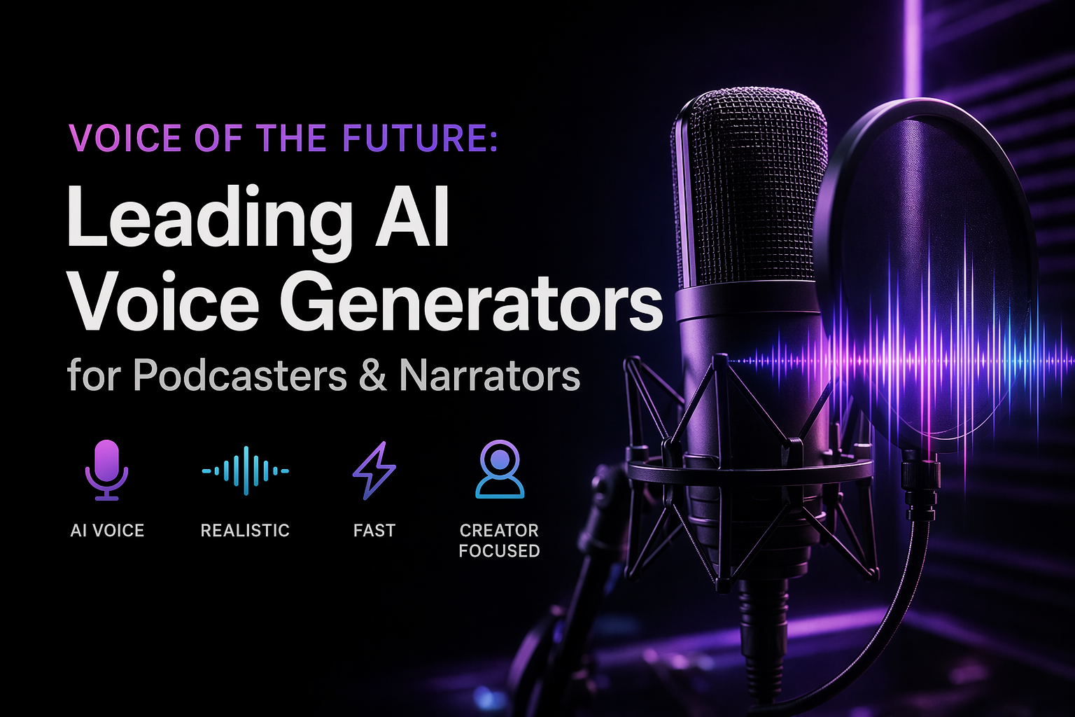 Voice of the Future: Leading AI Voice Generators for Podcasters & Narrators