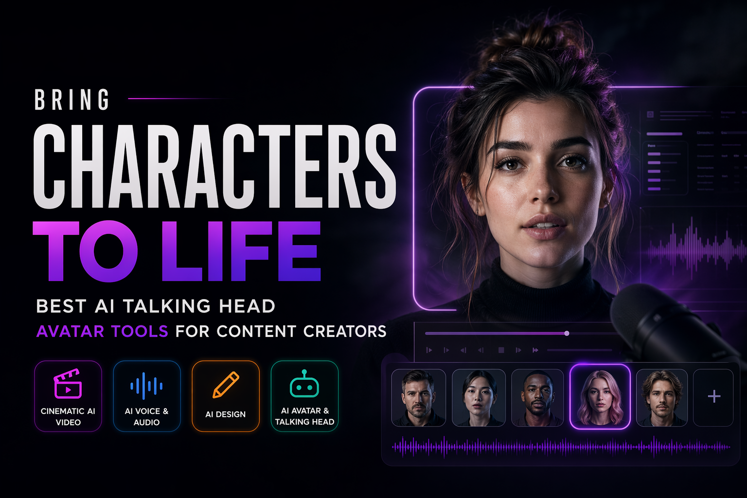 Bring Characters to Life: Best AI Talking Head Avatar Tools for Content Creators