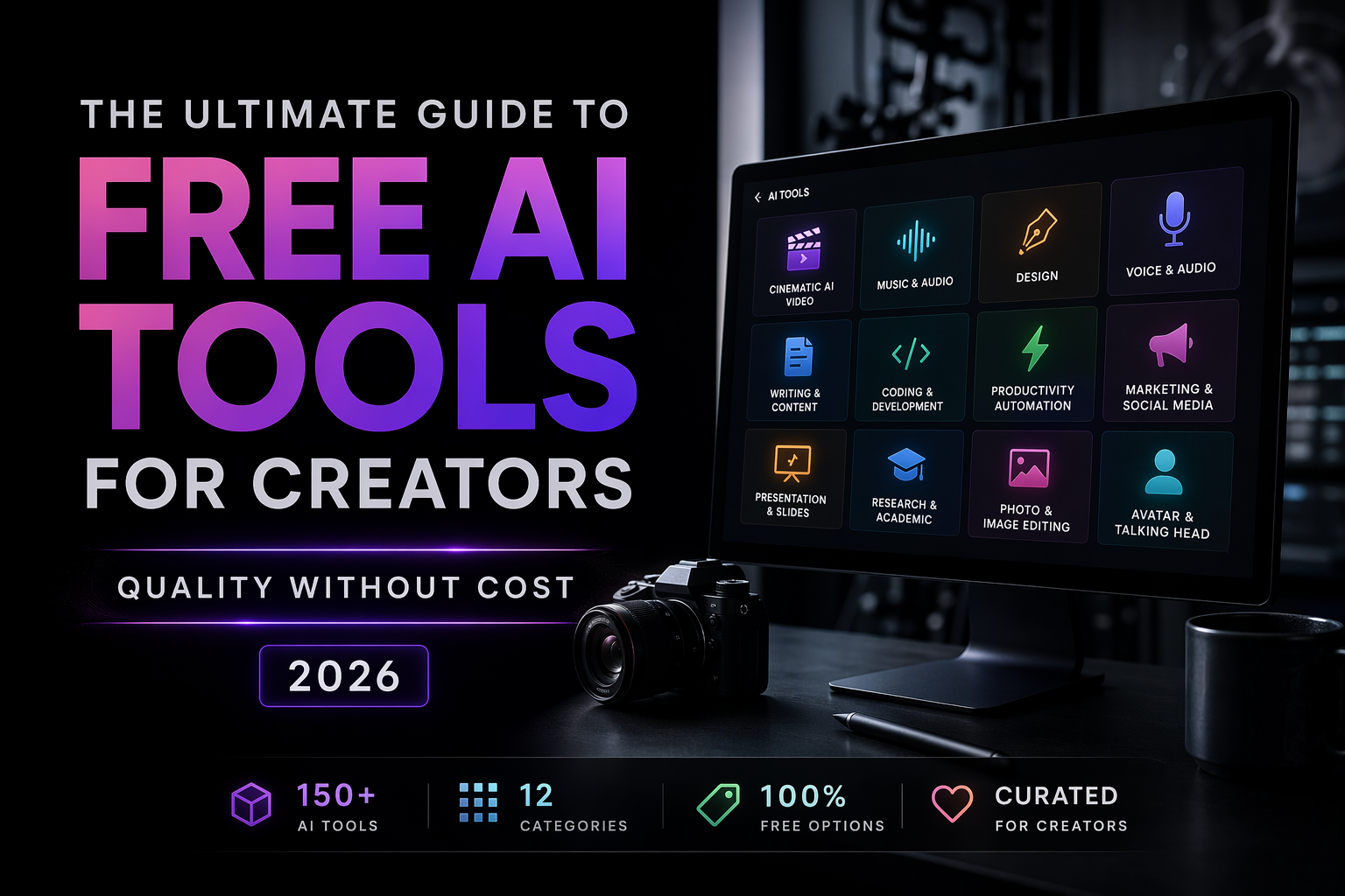The Ultimate Guide to Free AI Tools for Creators: Quality Without Cost (2026)