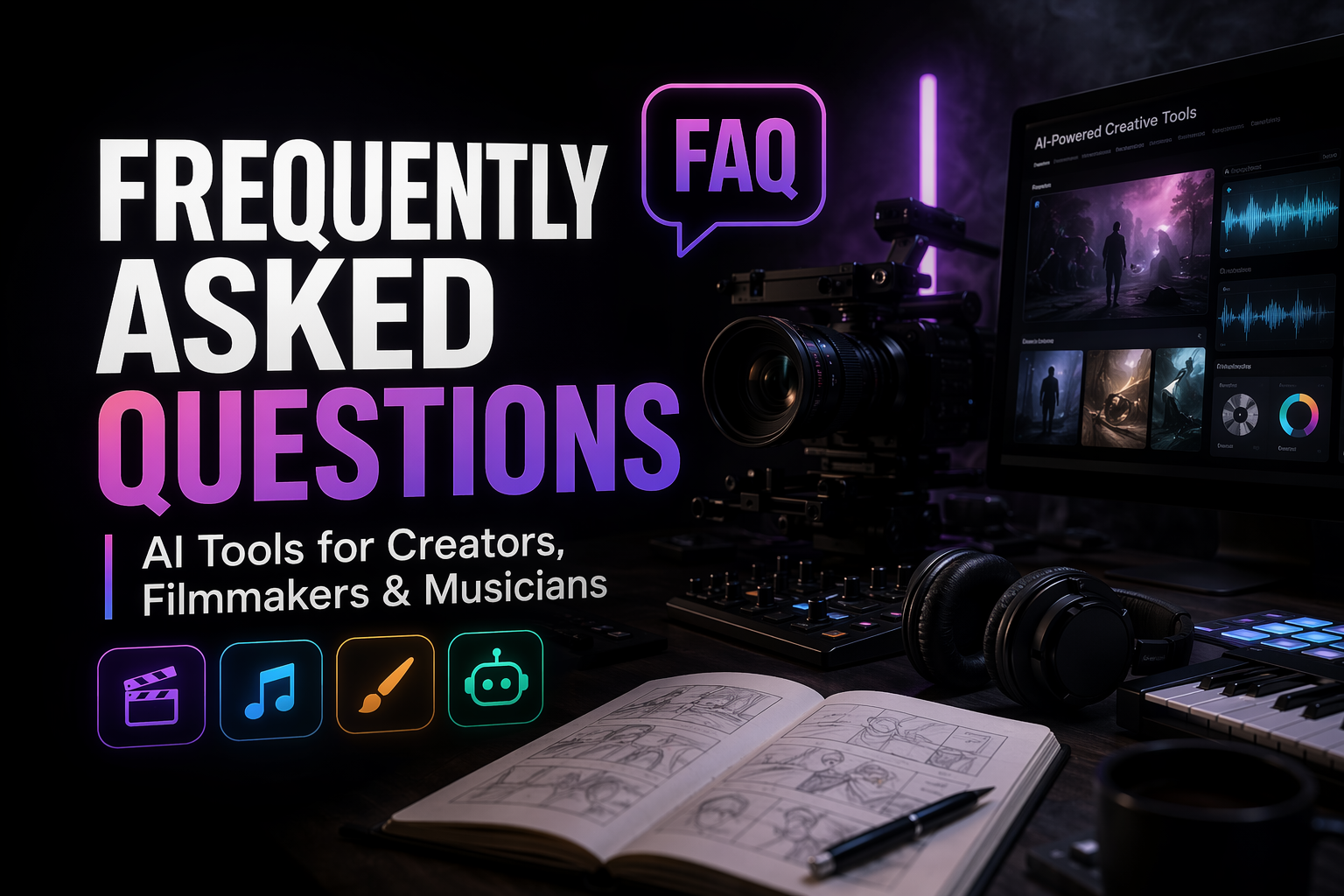 Frequently Asked Questions: AI Tools for Creators, Filmmakers & Musicians