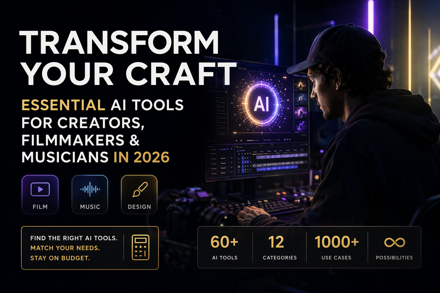 Transform Your Craft: Essential AI Tools for Creators, Filmmakers & Musicians in 2026