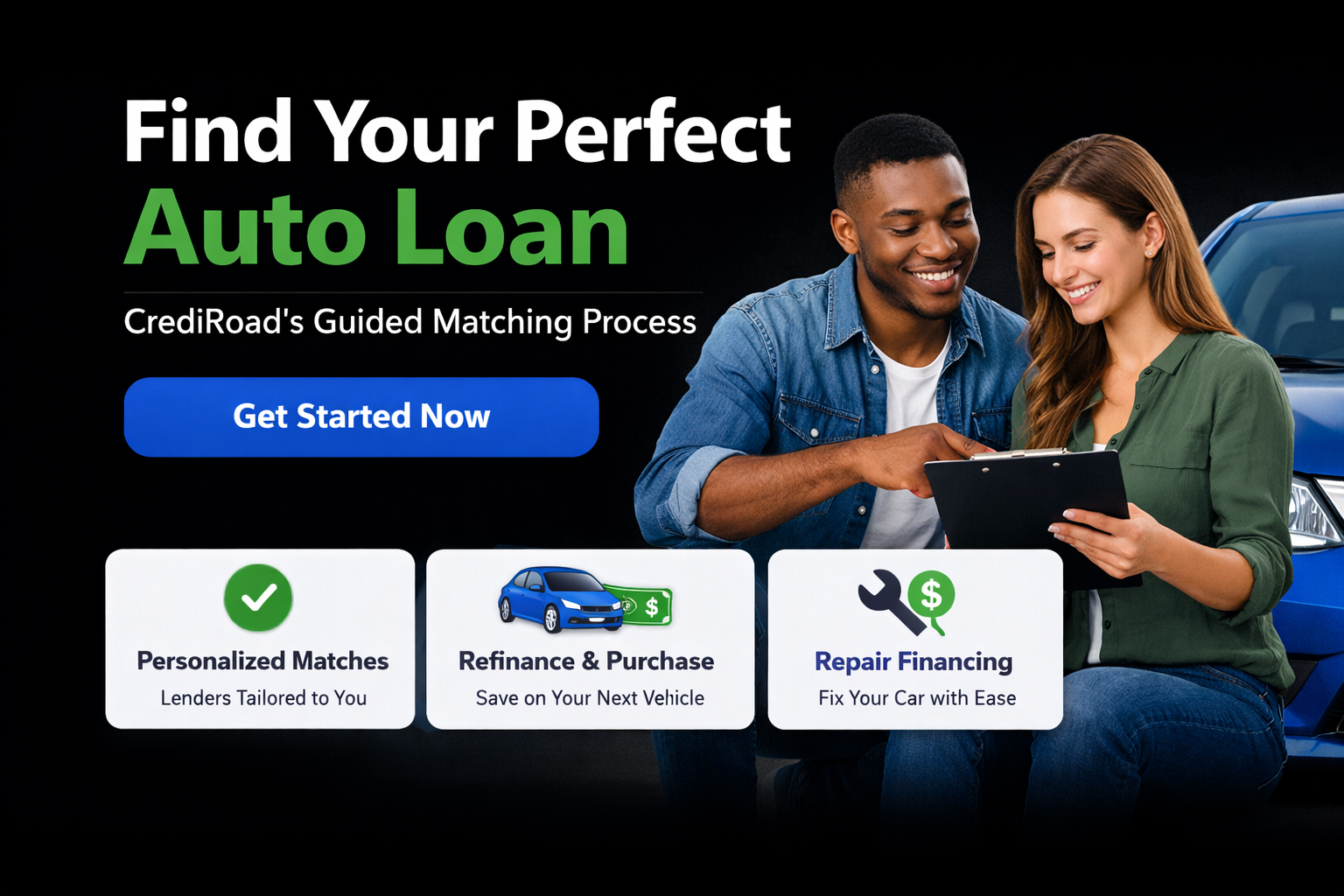 Find Your Perfect Auto Loan: CrediRoad's Guided Matching Process