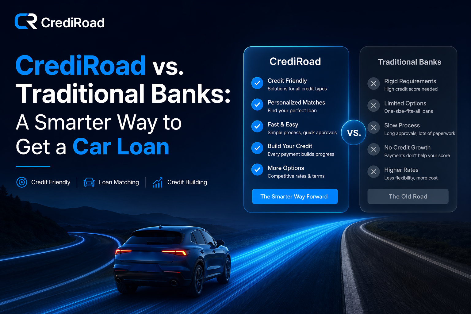 CrediRoad vs. Traditional Banks: A Smarter Way to Get a Car Loan