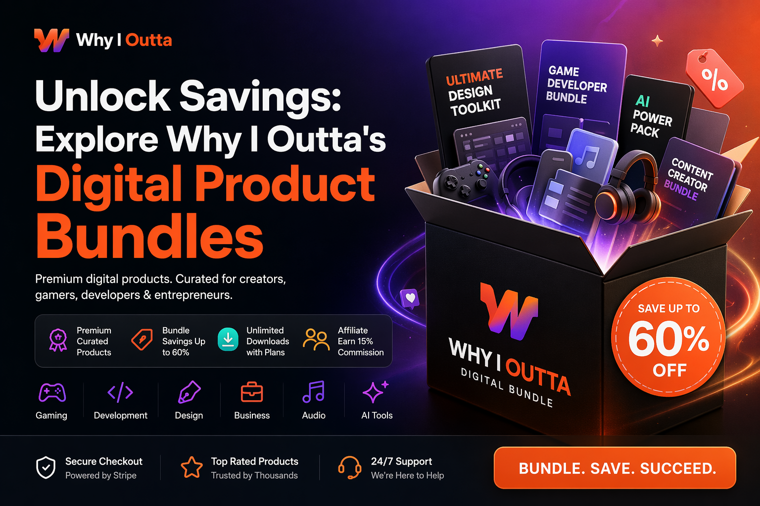 Unlock Savings: Explore Why I Outta's Digital Product Bundles