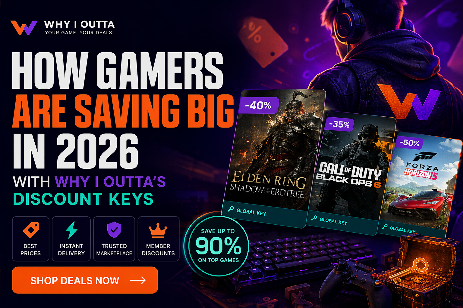 How Gamers Are Saving Big in 2026 with Why I Outta's Discount Keys