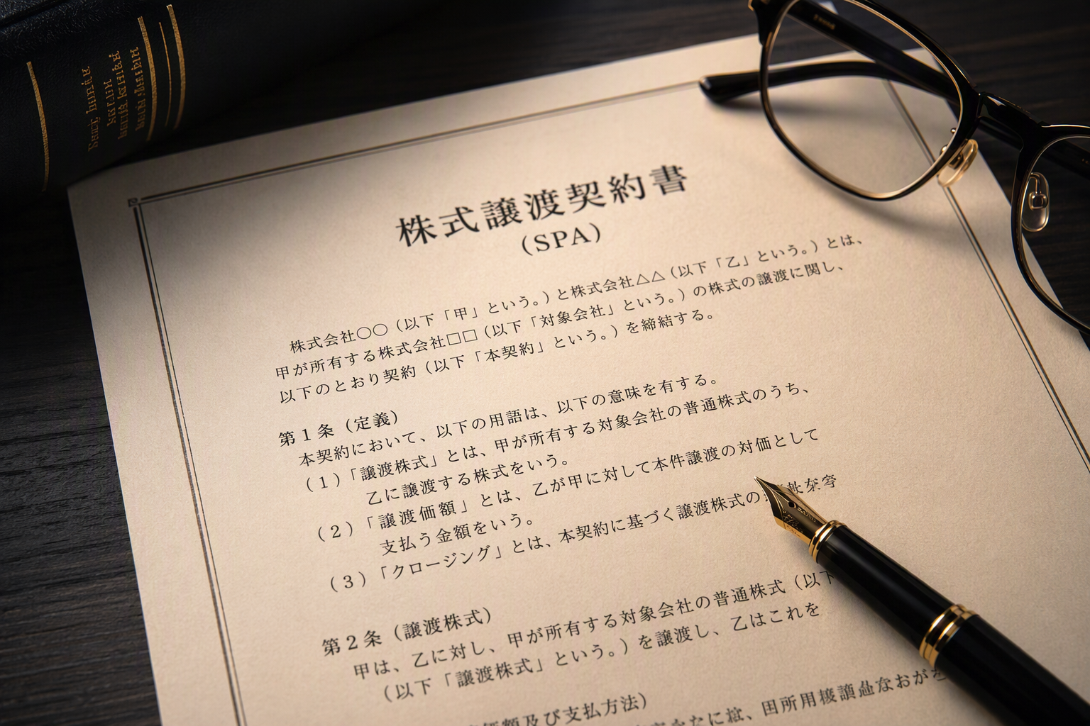 株式譲渡契約書（SPA）のレビュー
