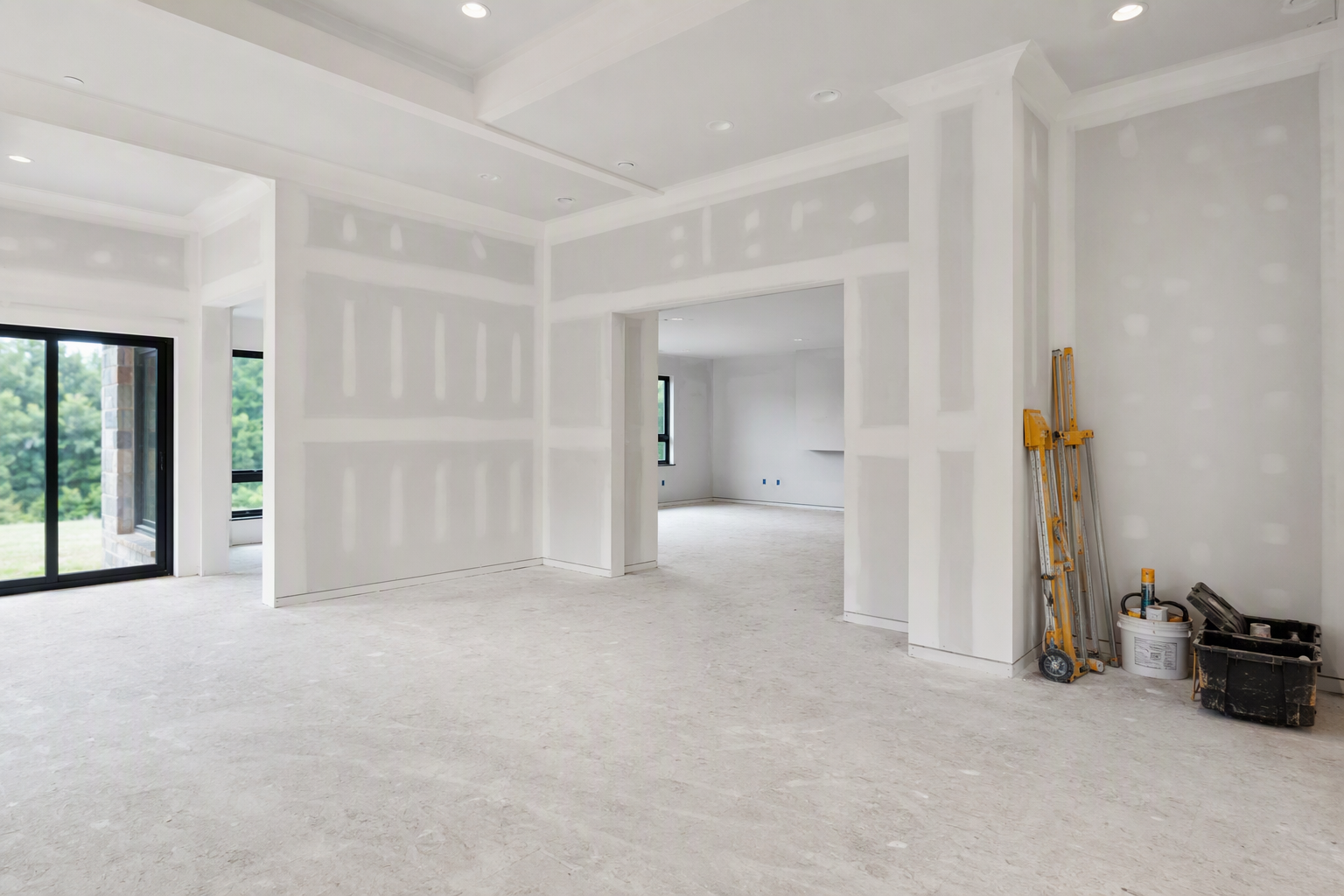 Residential drywall installation