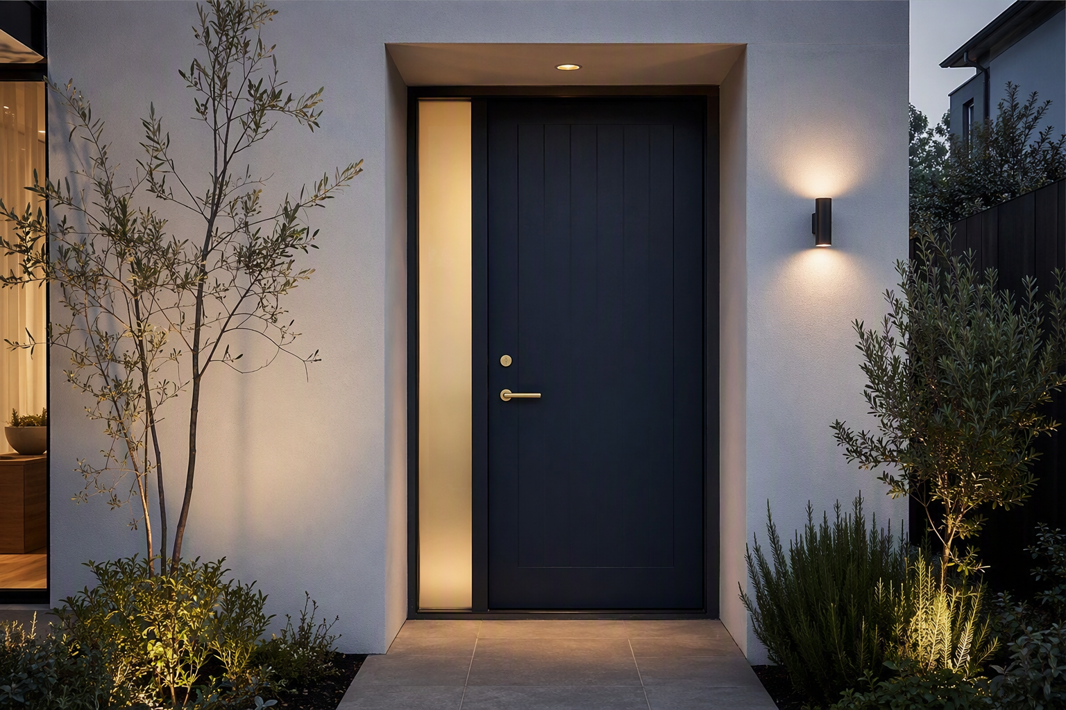Secure residential entry door with deadbolt and reinforced hardware in Melbourne