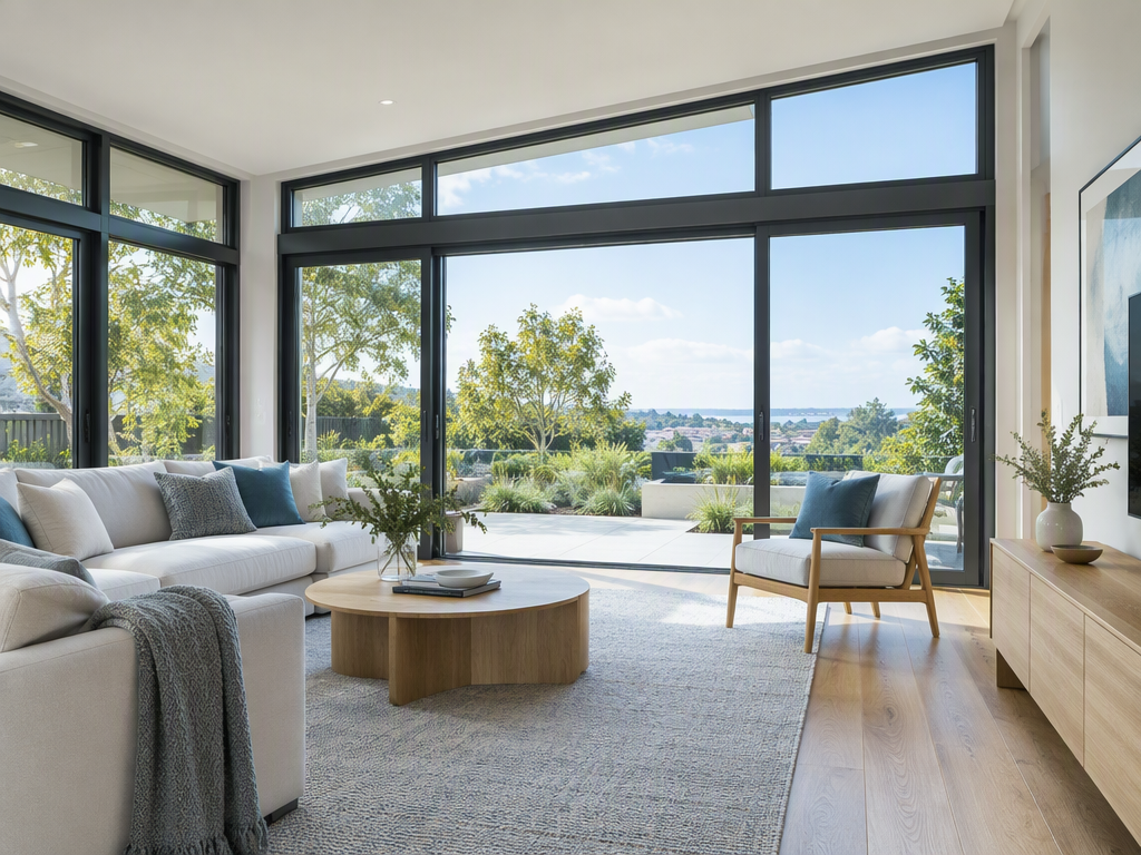 Illustrative residential glass replacement installation