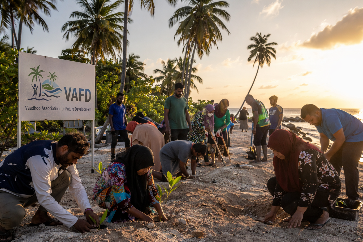 Vaadhoo island community life