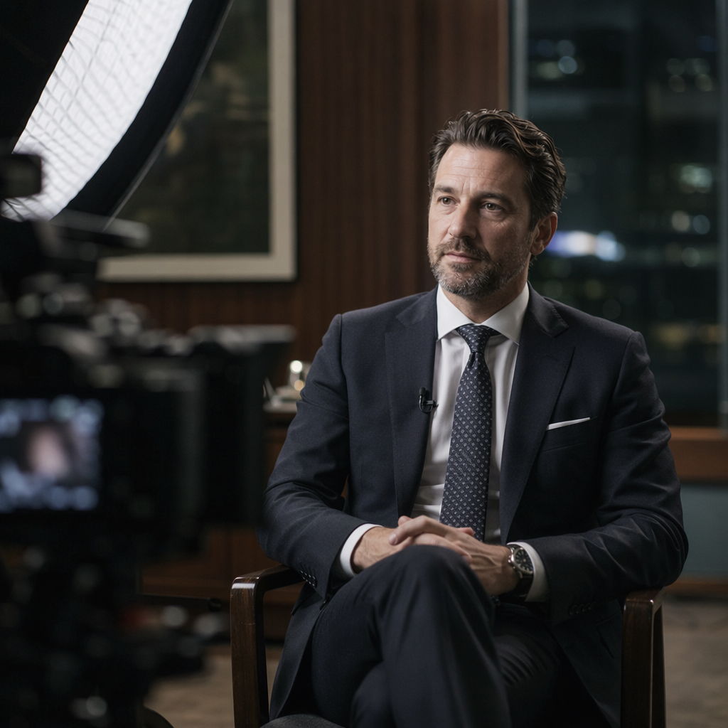Expert interview documentary scene