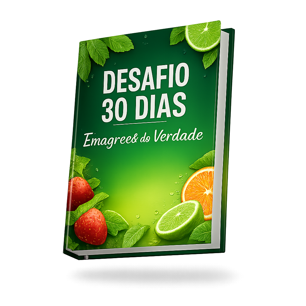 E-book Desafio 30 Dias: Emagreça de Verdade - Mockup 3D
