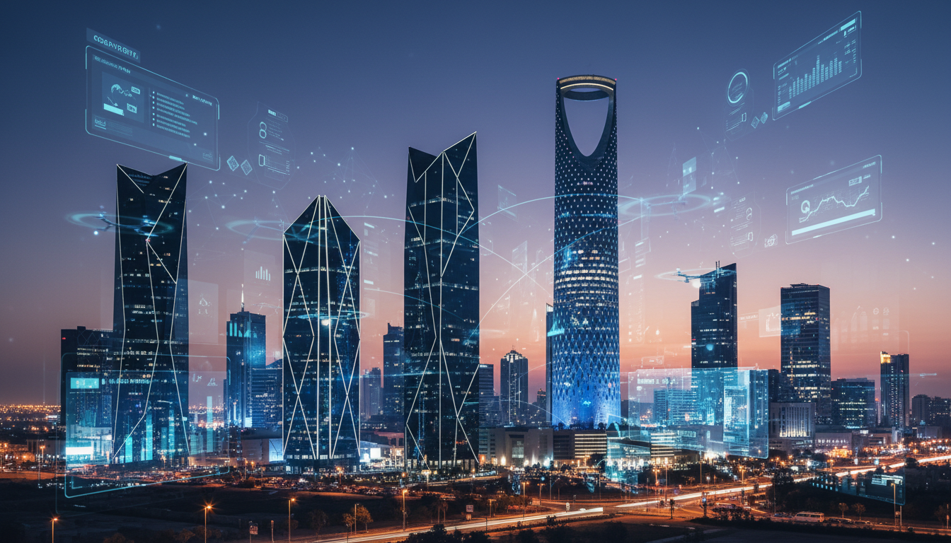 Saudi Arabia smart cityscape