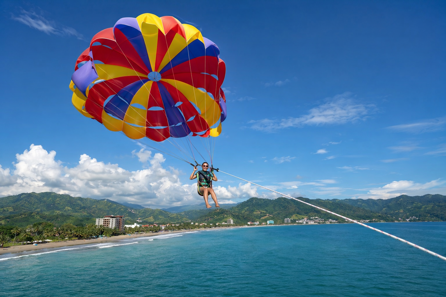 Parasailing Adventure tour near Jacó, Costa Rica