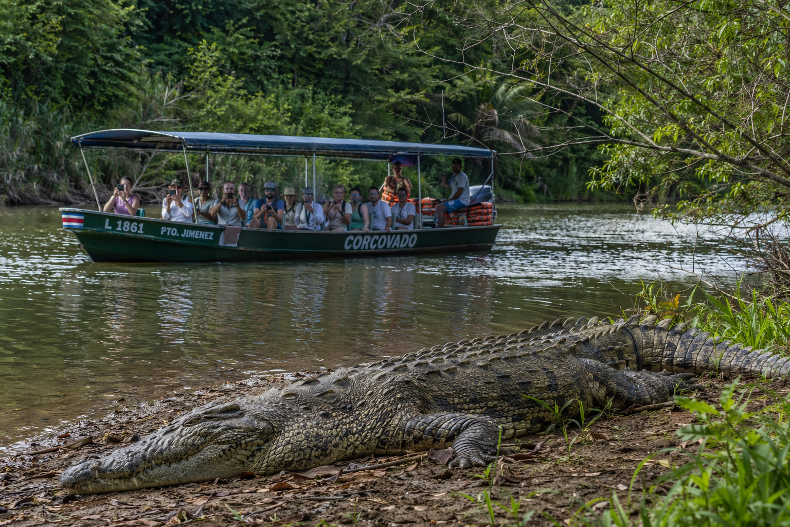 Crocodile River Tour tour near Jacó, Costa Rica