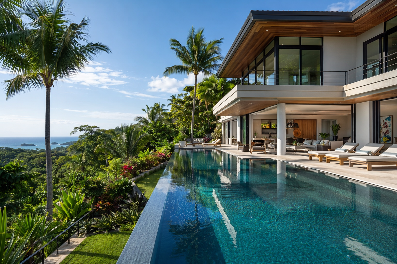 Luxury villa with infinity pool in Jaco Costa Rica