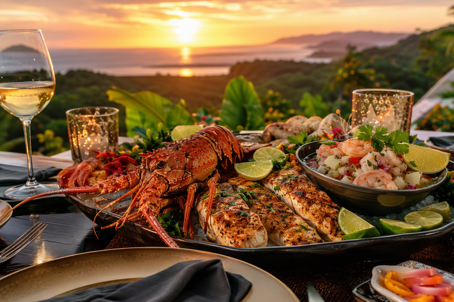 Seafood catering Jaco Costa Rica