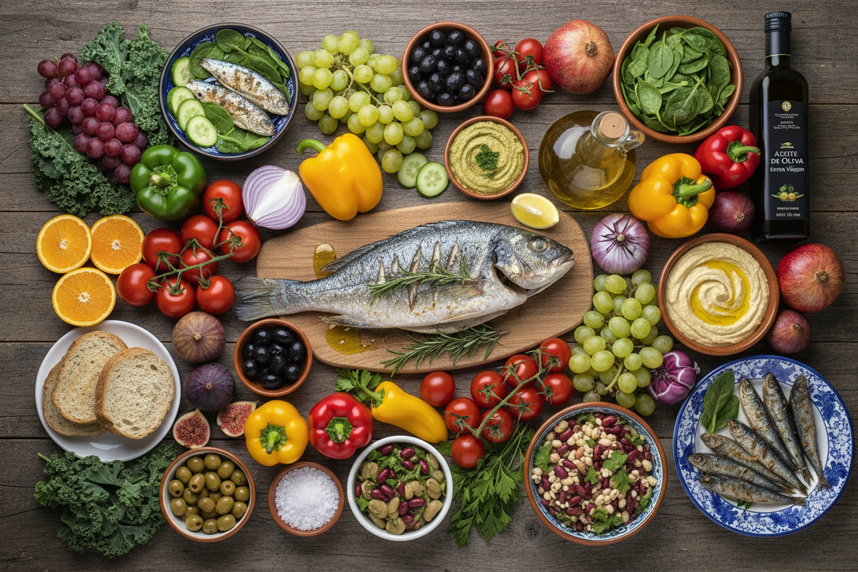 Alimentação saudável mediterrânica