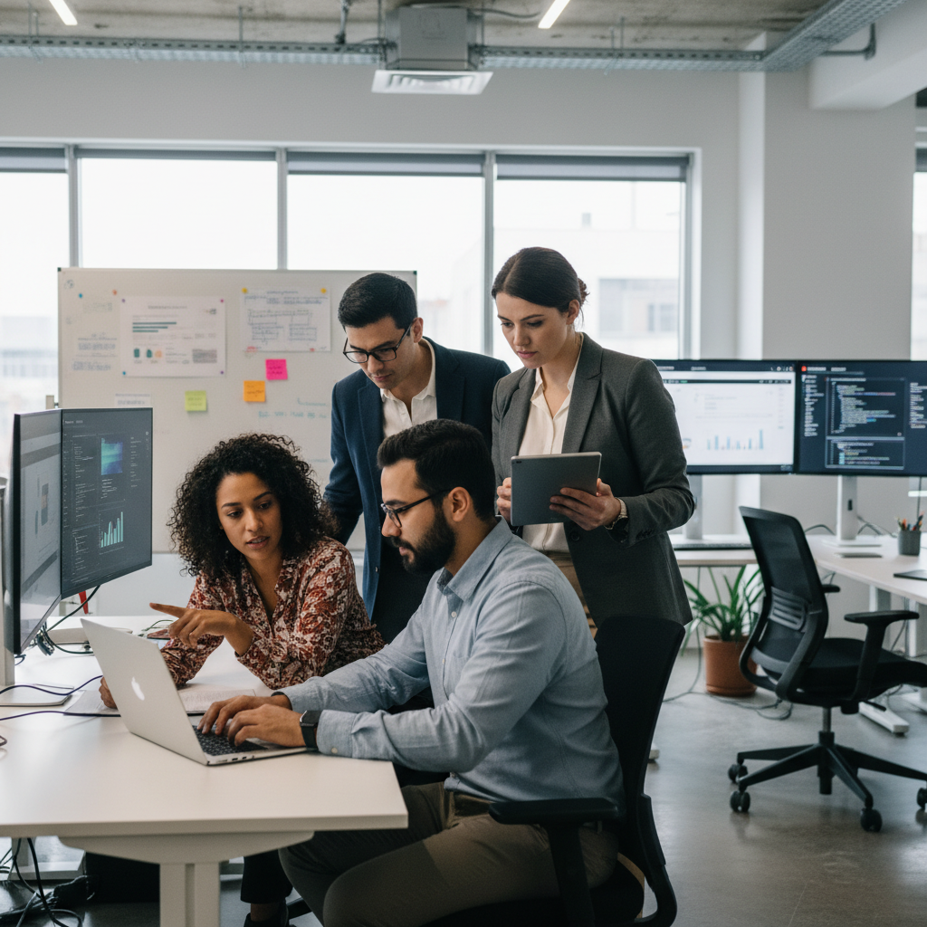 Professional team collaboration